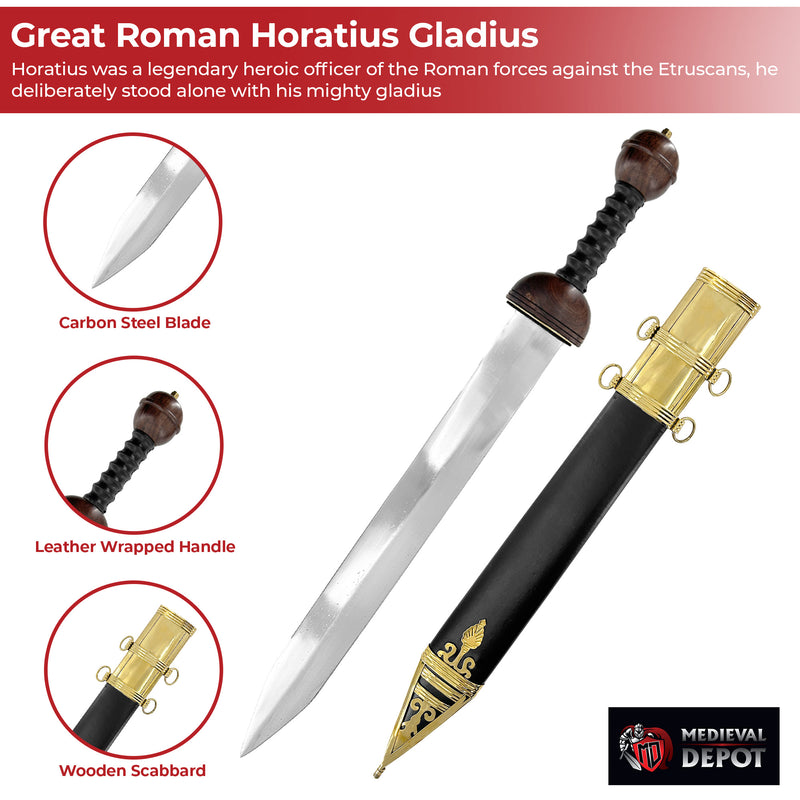 Great Roman Horatius Officer Gladius Sword