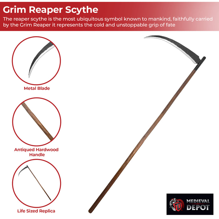 Grim Reaper Monster Scythe 80 Inches
