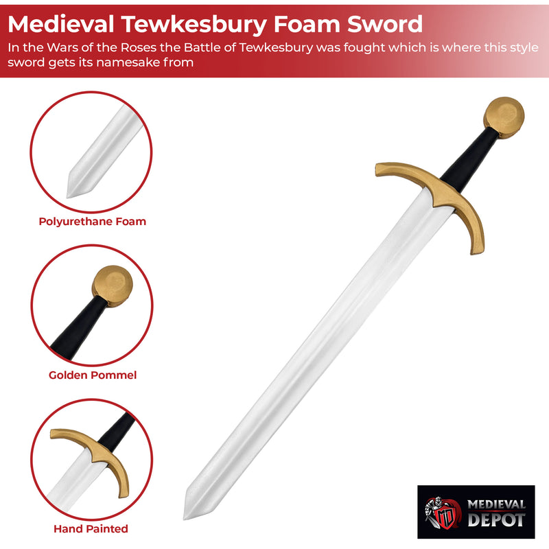 Hand and A Half Medieval Tewkesbury Foam Sword