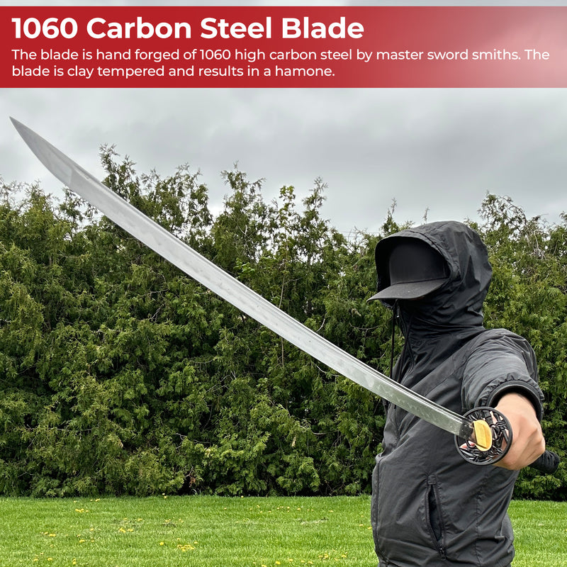 Hand forged 1060 carbon steel samurai sword