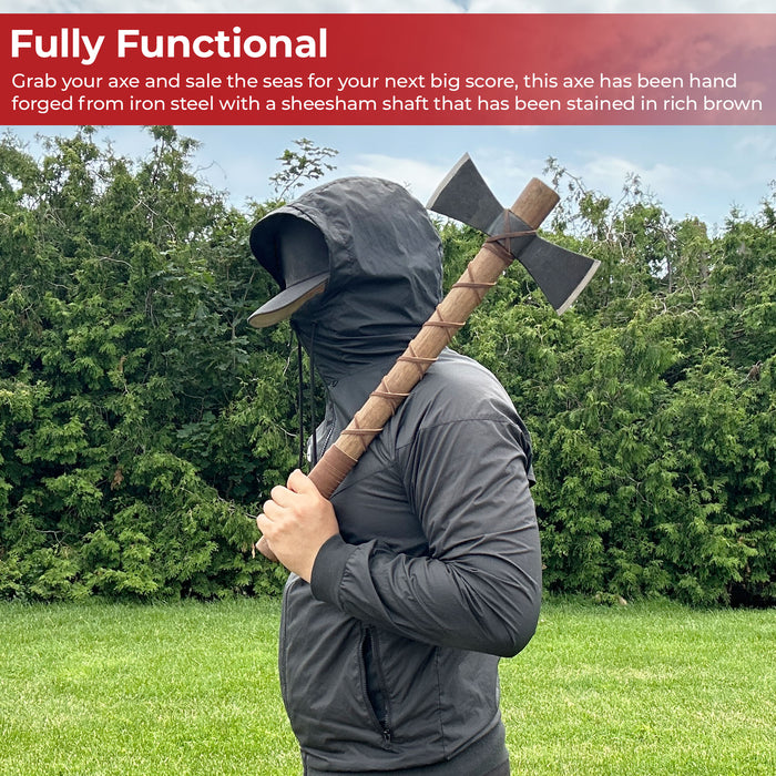 Hand Forged Fury of Atla Viking Axe