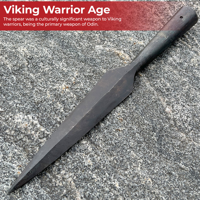 Hand Forged Viking Saga Iron Spear Head