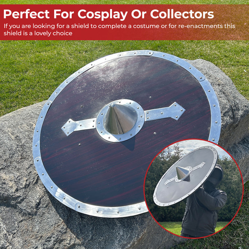 Handcrafted Viking Legacy Battle Shield