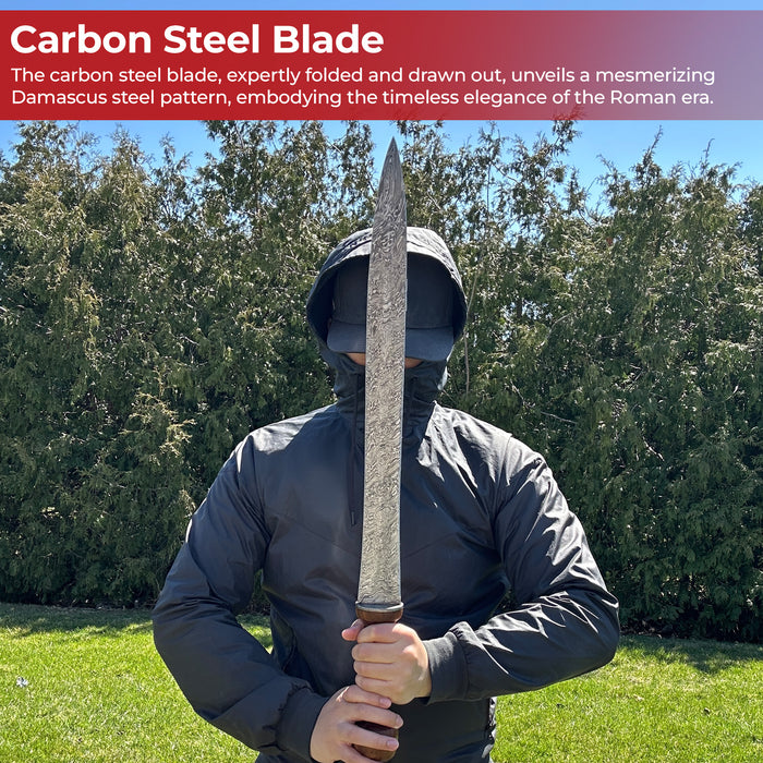 Handmade Damascus Steel Roman Gladius XV Legion Edition