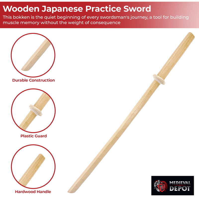 Handmade Wooden Daito Japanese Practice Sword