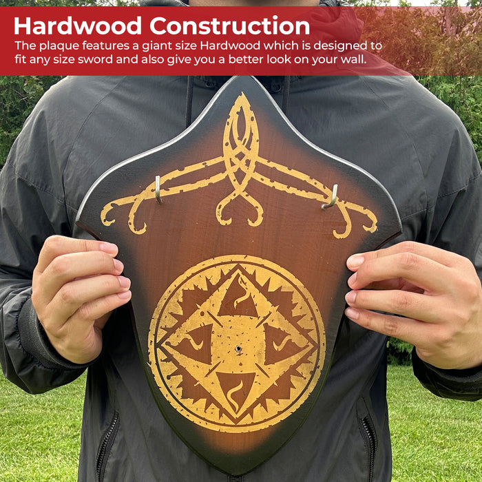 Hardwood Universal Sword Plaque