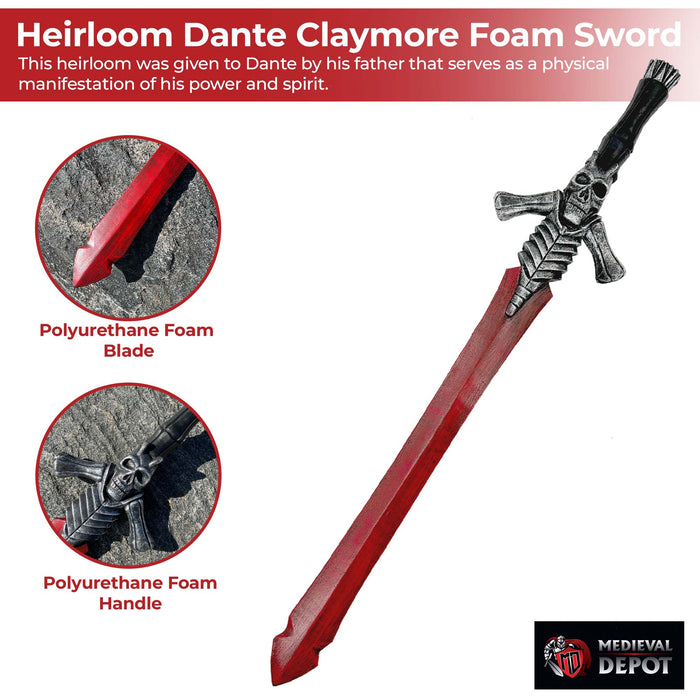 Heirloom Dante Rebellion Devil Claymore Foam Sword
