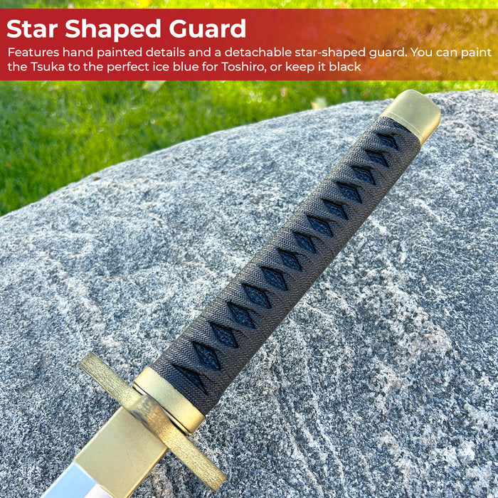 Hitsugaya Toshiro Hyorinmaru Anime Black Foam Cosplay Katana Sword