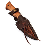 Rose Thorn Dense Twist Damascus Hunting Knife 
