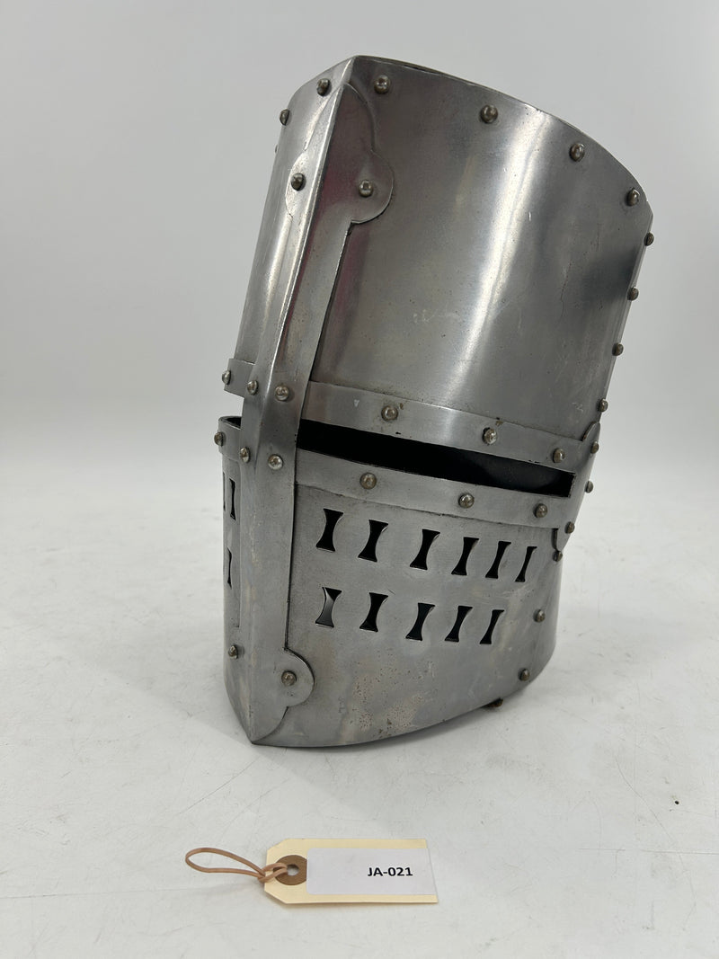 Jousting Great Helmet – 16 Gauge Steel with Neck Guard