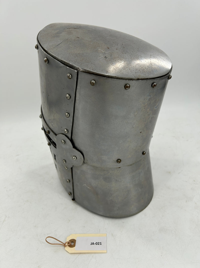 Jousting Great Helmet – 16 Gauge Steel with Neck Guard