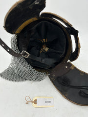 Beowulf Spectacle Helmet – 18 Gauge Steel with Chainmail Hood and Copper Accents
