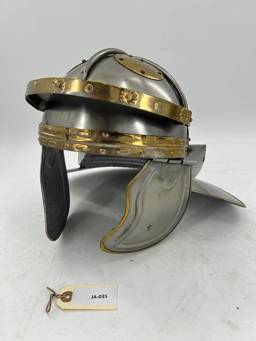 Roman Imperial Gallic Helmet – 18 Gauge Steel with Brass Accents