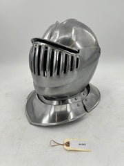 Late 16th Century Close Helmet – 16 Gauge Steel with Articulated Visor and Neck Guard
