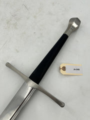 Ronin Katana Medieval Two-Handed Saber – Carbon Steel Blade with Leather Scabbard and Belt