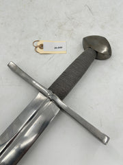 Medieval Cruciform Arming Sword –Carbon Steel Blade with Wire-Wrapped Grip and German-Style Pommel