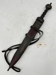 Roman Centurion Gladius – Windlass Steelcrafts – Carbon Steel Blade with Ornate Scabbard and Baldric