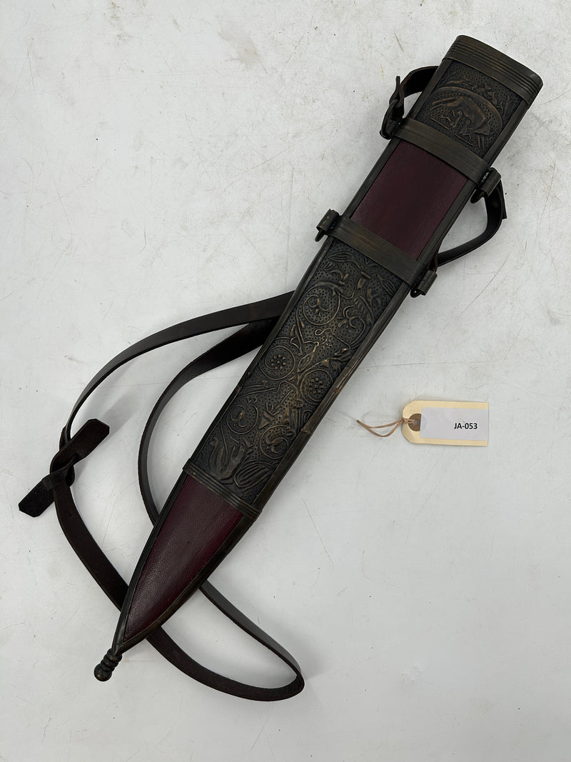 Roman Centurion Gladius – Windlass Steelcrafts – Carbon Steel Blade with Ornate Scabbard and Baldric