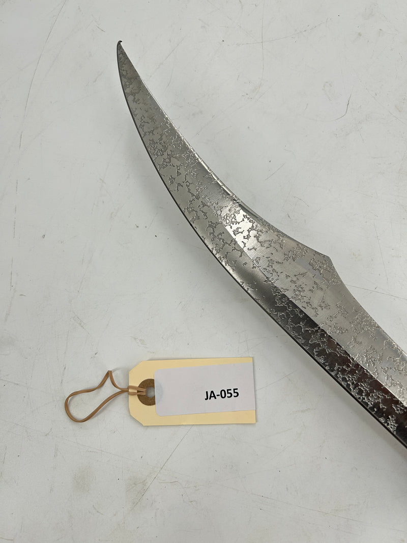Fantasy Scimitar Medieval Pirate Sword – Antiqued Blade with Brass Guard and Claw Pommel