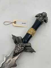 Fantasy Flamberge Dagger – Ram Skull Crossguard
