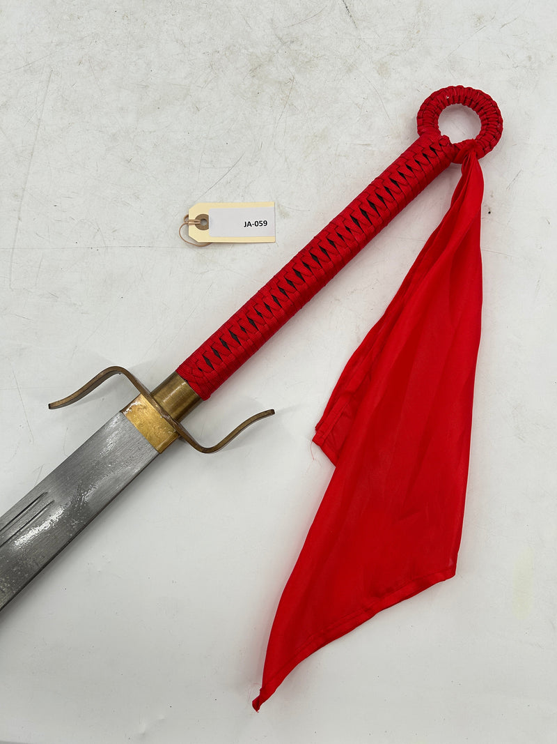Chinese Dadao Sword – CAS Hanwei – Carbon Steel Blade with Brass Fittings and Red Cord Handle