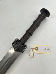 Han Dynasty-Style Chinese Jian Sword – Folded Carbon Steel Blade with Hardwood Scabbard