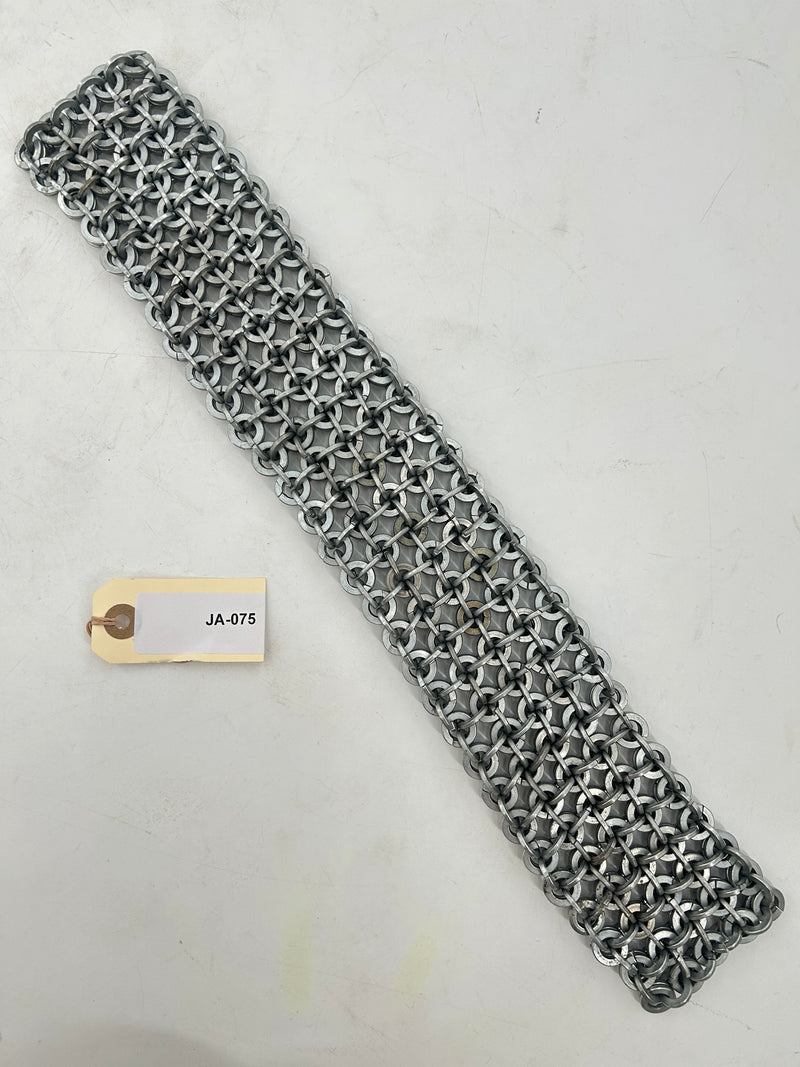 Double Ring Chainmail Impact Whip – 17.5-Inch Heavy Blunt Force Weapon