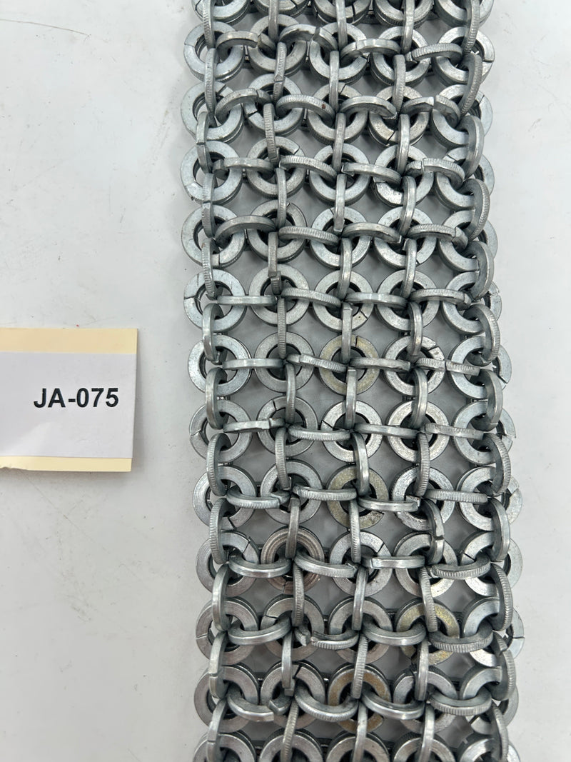 Double Ring Chainmail Impact Whip – 17.5-Inch Heavy Blunt Force Weapon