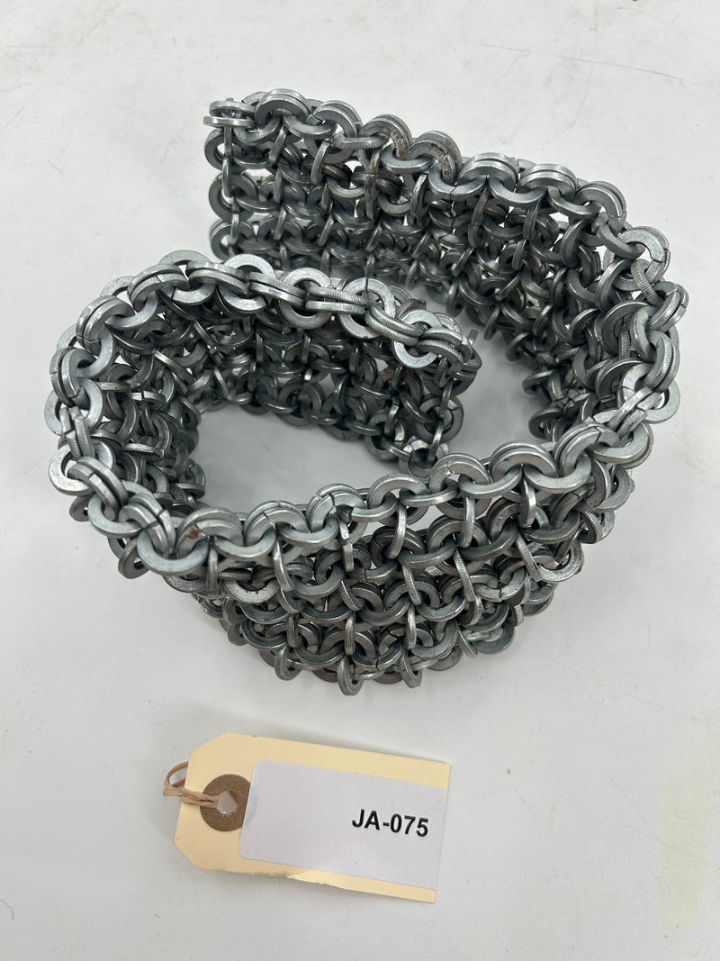 Double Ring Chainmail Impact Whip – 17.5-Inch Heavy Blunt Force Weapon