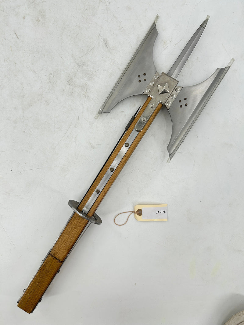 Double-Bitted Battle Axe with Detachable Dagger 