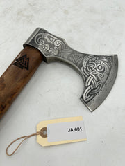 Norse Seafaring Viking Axe – Carbon Steel Head with Rose Wood Handle