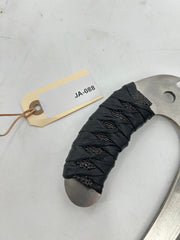 Crescent Slasher Knife Set – Curved Blades with Leather-Wrapped Handles
