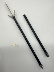 Overlord Spear – Triple-Bladed Battle Spear with Modular Staff