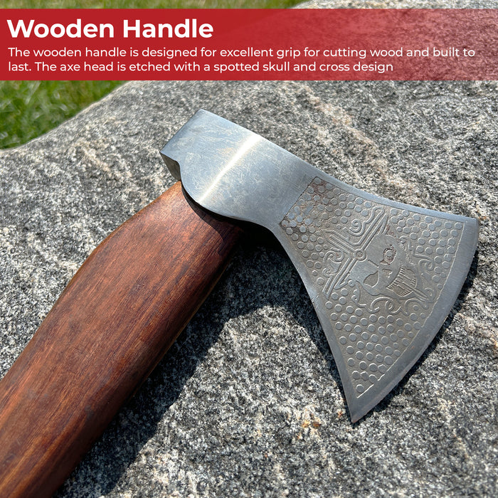 Immoral Skull and Cross Outdoor Hammer Head Axe