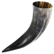 Medieval Buffalo Drinking Horn with Leather Frog