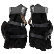 The Knight's Hand – Battle Ready Metal Gauntlet Armor with Suede Gloves