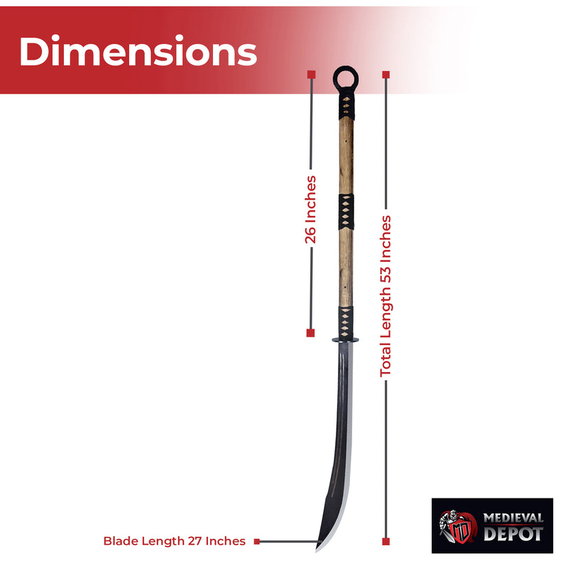 Japanese Samurai Warrior Naginata