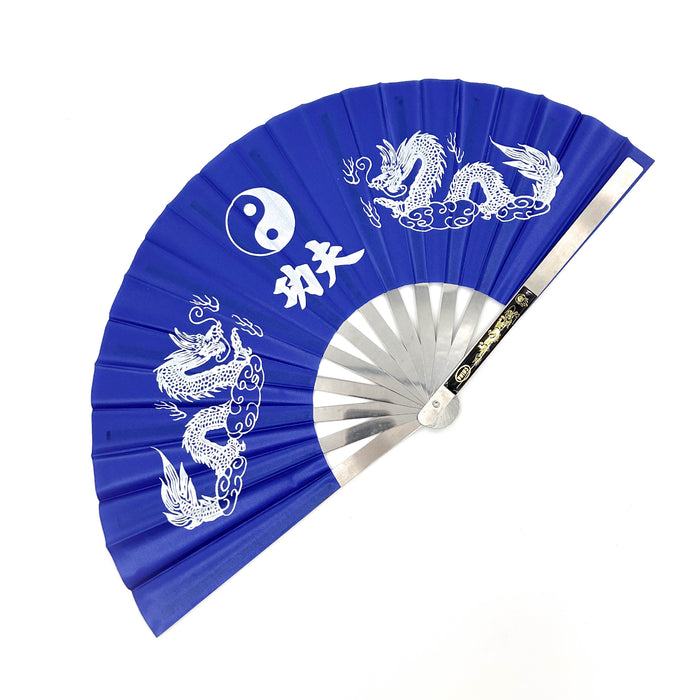 Japanese Tessen-Jutsu Iron Fan Tai Chi Blue