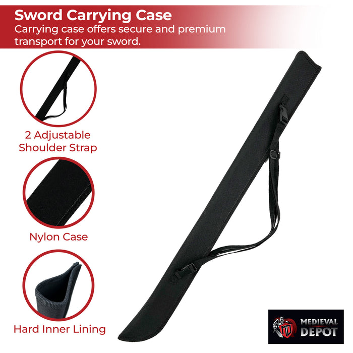 Katana Bokken Shinai Foam Sword Large Nylon Carrying Case