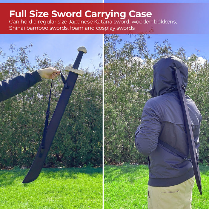 Katana Bokken Shinai Foam Sword Large Nylon Carrying Case