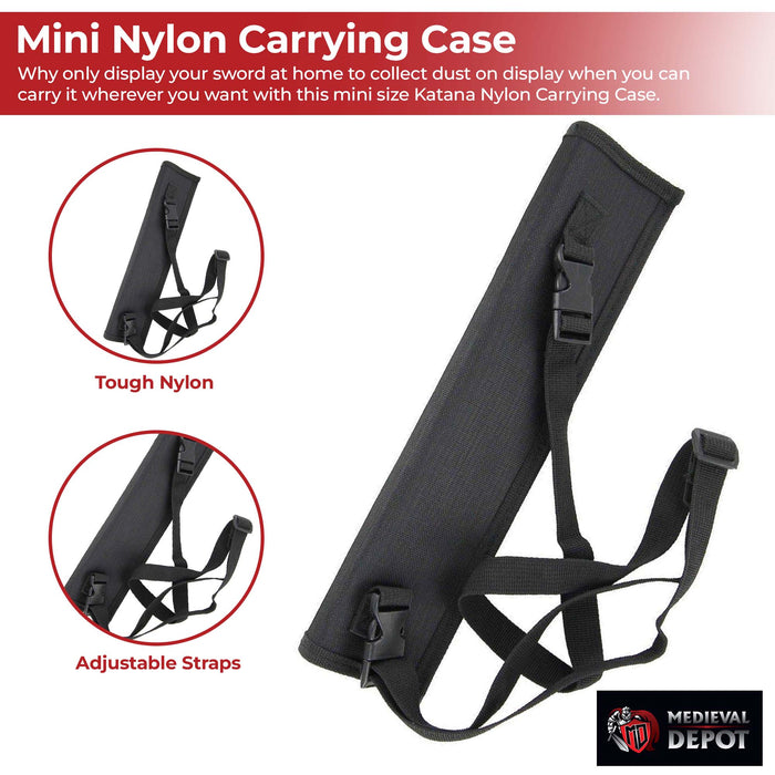 Katana Bokken Shinai Foam Sword Mini Nylon Carrying Case