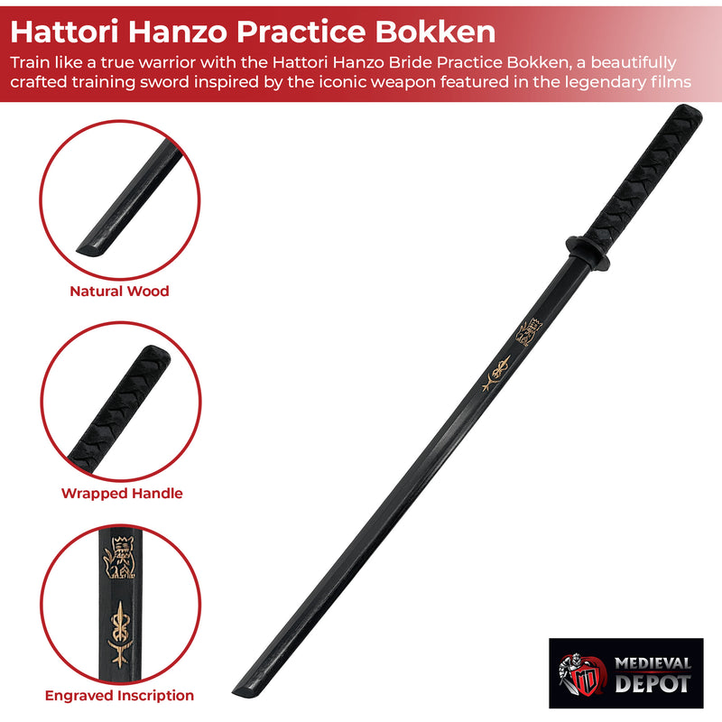Kill Bill Hattori Hanzo Bride Practice Bokken