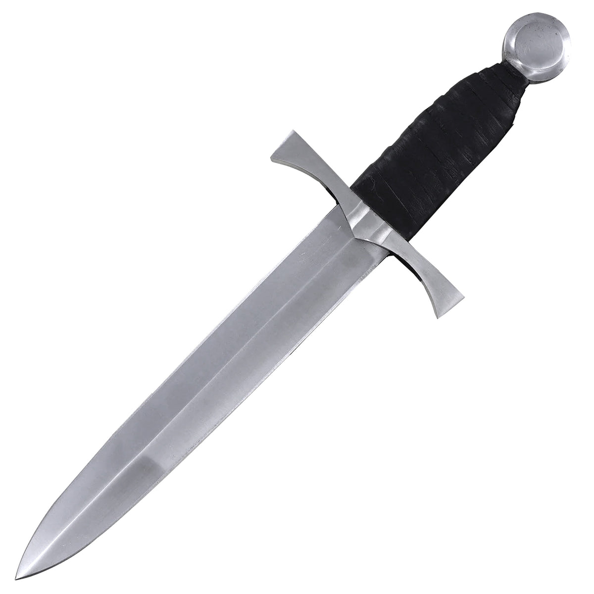 King of the Archers Full Tang Arming Dagger with Black Leather Handle ...