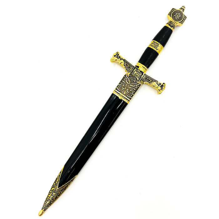 King Solomon Medieval Crusader Dagger Black