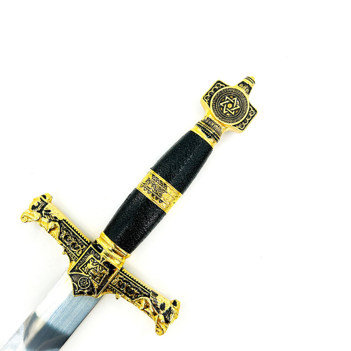 King Solomon Medieval Crusader Dagger Black
