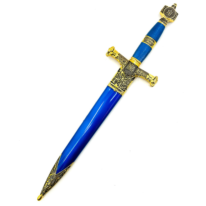 King Solomon Medieval Crusader Dagger Blue