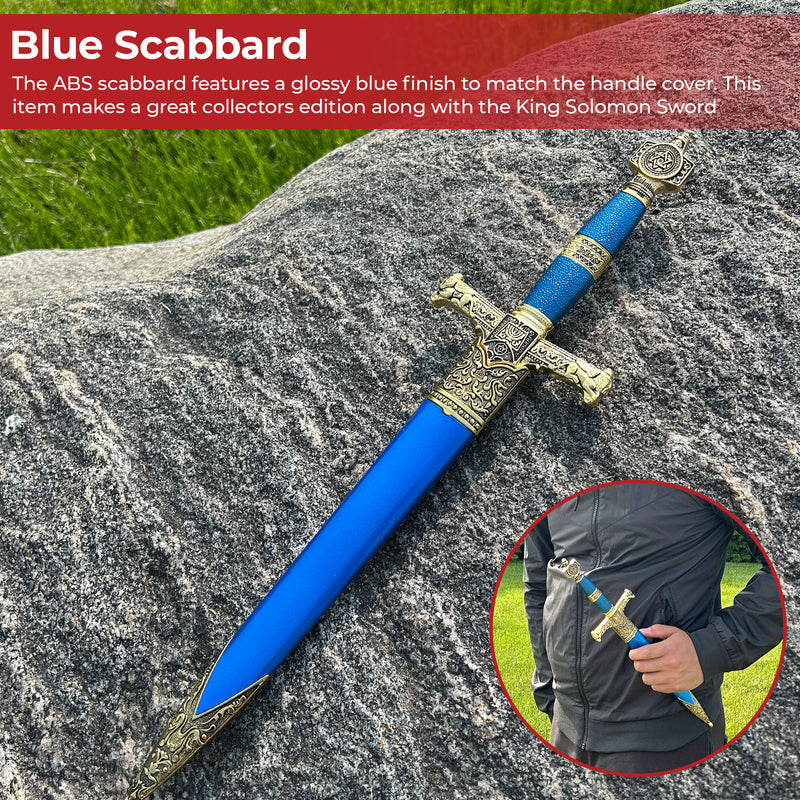 King Solomon Medieval Crusader Dagger Blue