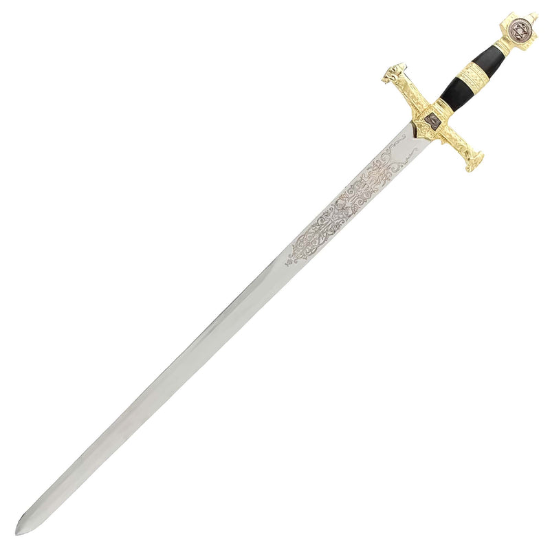 King Solomon Medieval Crusader Replica Short sword Black
