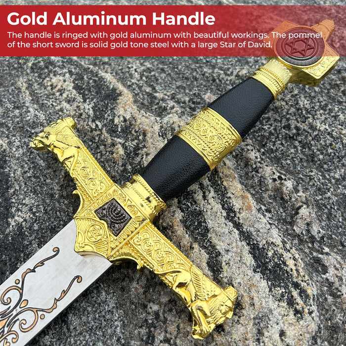 King Solomon Medieval Crusader Replica Short sword Black