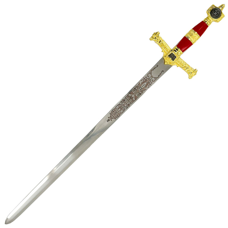 King Solomon Short Sword Majestic Red and Gold Edition